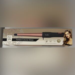 Tapered Curling Wand - Black and Rose Gold